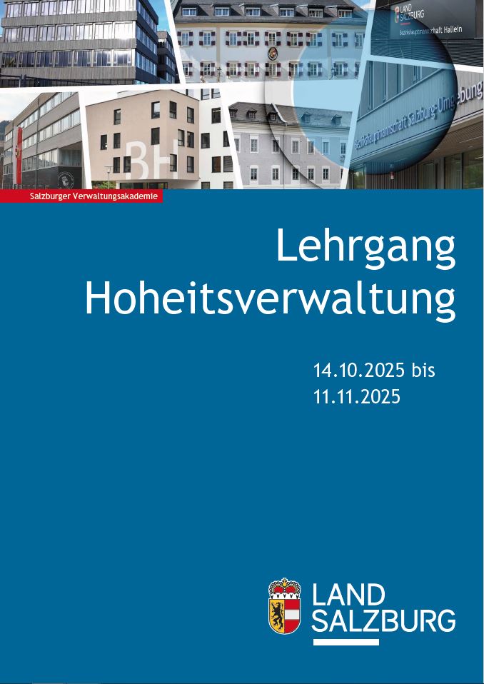 Broschüre zum Lehrgang Hoheitsverwaltung