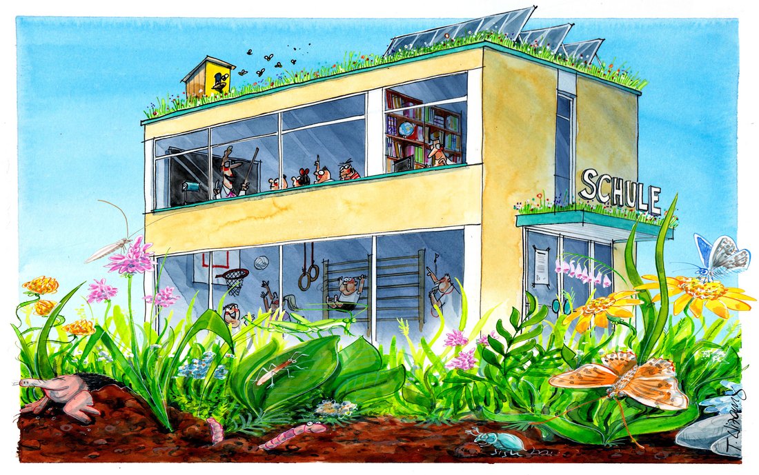 Sujet Natur in Salzburg Karikatur Wizany