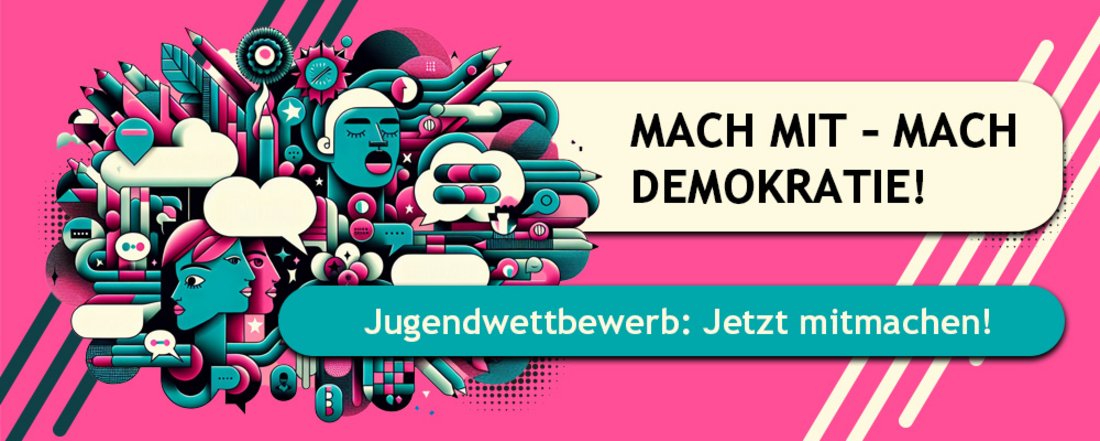 Kreativwettbewerb 2026/2027 - Mach mit - Mach Demokratie!