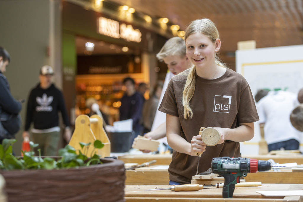 Sarah Reiter von der PTS Bischofshofen beim Landeswettbewerb der PTS im Mai 2023