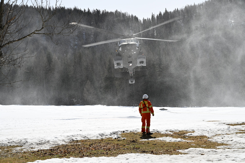 Blackhawk Hubschrauber des Bundesheeres im Einsatz