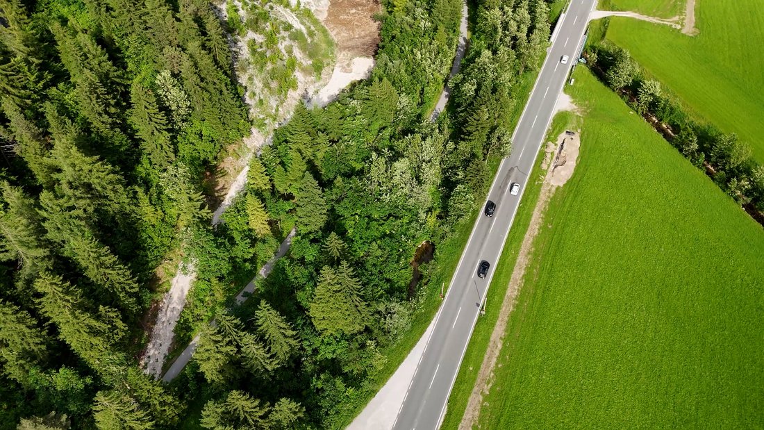 Tauernradweg nähe Kraftwerk Diesbach Mitte
