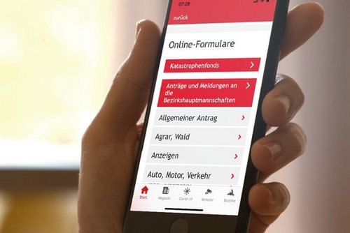 Online-Informationen auf dem Handy