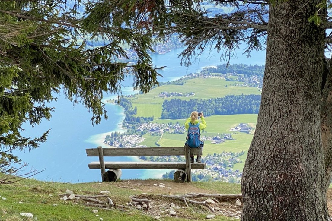 Rast über dem See
