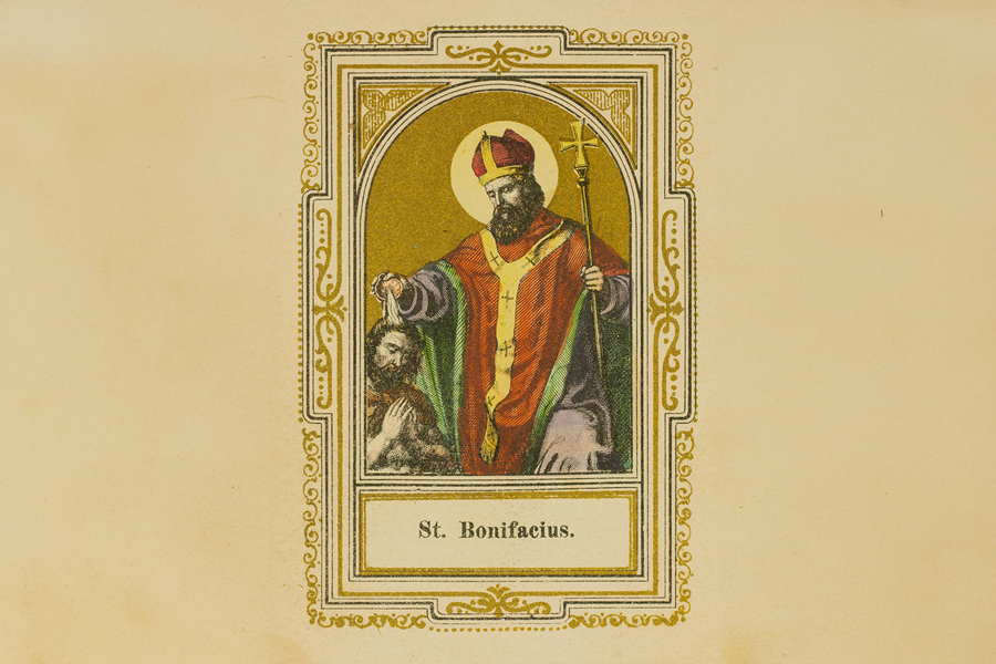 Heiligenbild von Bonifatius.
