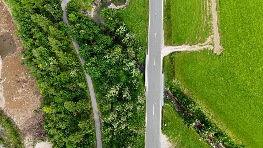 Tauernradweg nähe Kraftwerk Diesbach Mitte