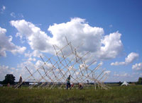 Fabian Fink,  Diamant 2, 2008, Entwurfsarbeit in Paris entstanden, Skulptur für das Kunst-Festival in Litauen "be2gether"