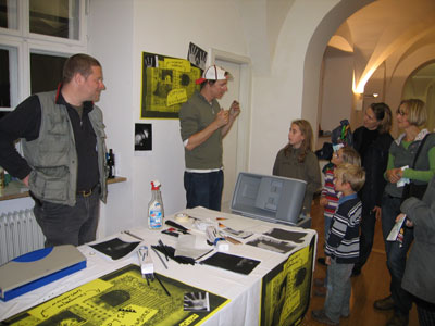 Kinderprogramm mit den Künstlern der Ausstellung: Erich Gruber, Stephen Mathewson, Hans Pollhammer