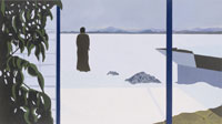 Berthold Bock, „Abend“, 2004, Öl und Acryl auf Leinwand, 110 x 200 cm