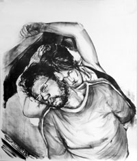 Helga Gasser, o.T., Lithographie, 65 x 55 cm, 2006