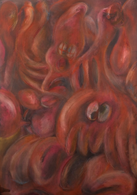 Siegfried Zaworka, Detail aus Pastell-Bild, 100 x 70 cm