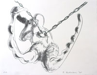 "Weißwurstcapriccio", Lithographie, 2008, 31 x 39 cm