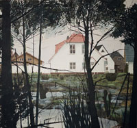 Alfons Pressnitz, Das Dunkel, 2007, Öl auf Leinwand, 160 x 170 cm