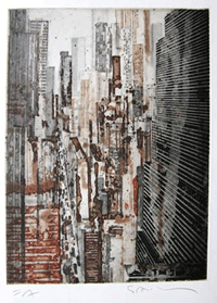 Gottfried Salzmann, "New York, N.Y. 76te Strasse", Tiefdruck, 2004