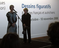 Eröffnung und Ausstellung in St. Etienne, Eröffnungsrede Dietgard Grimmer