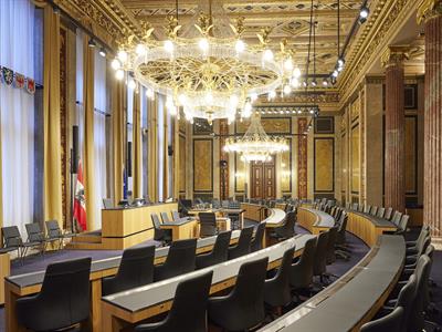 Sitzungssaal des Bundesrates im Parlament