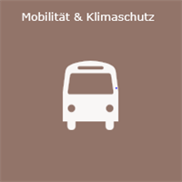 Piktogramm Mobilität und Klimaschutz