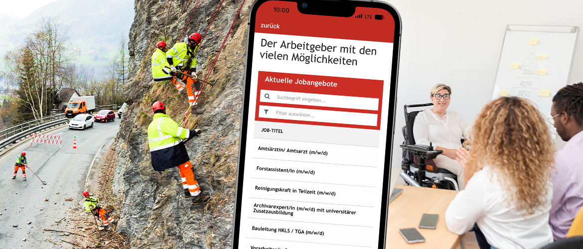 Handy mit App Land Salzburg