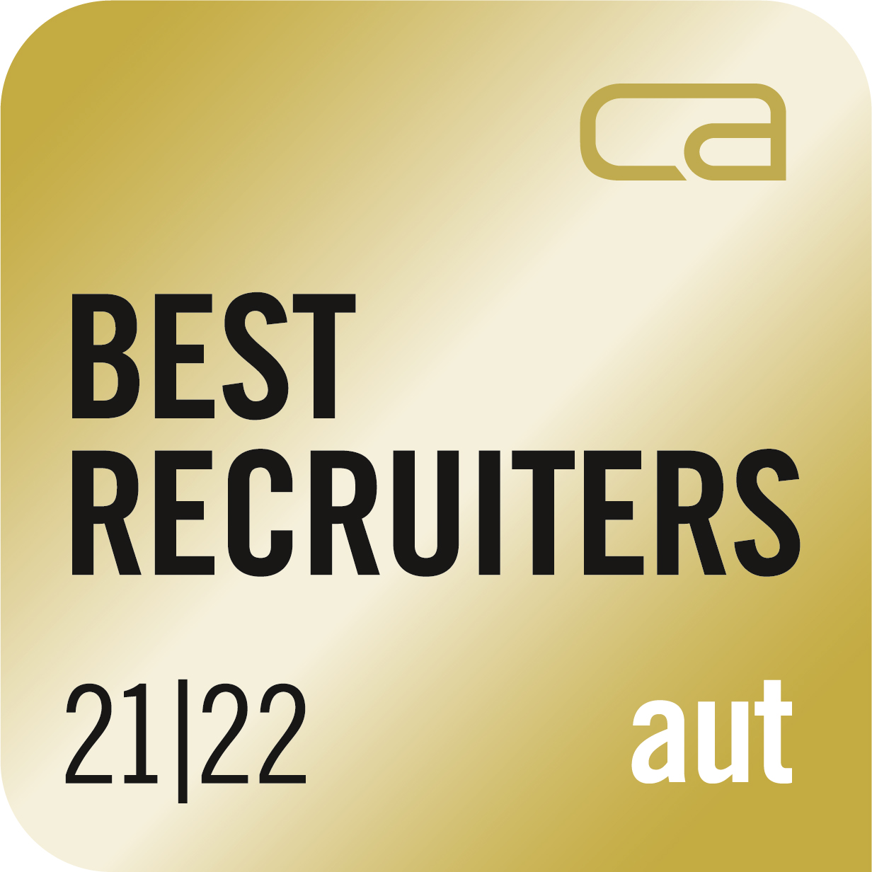 Gütesiegel Best Recruiters in Gold 2022